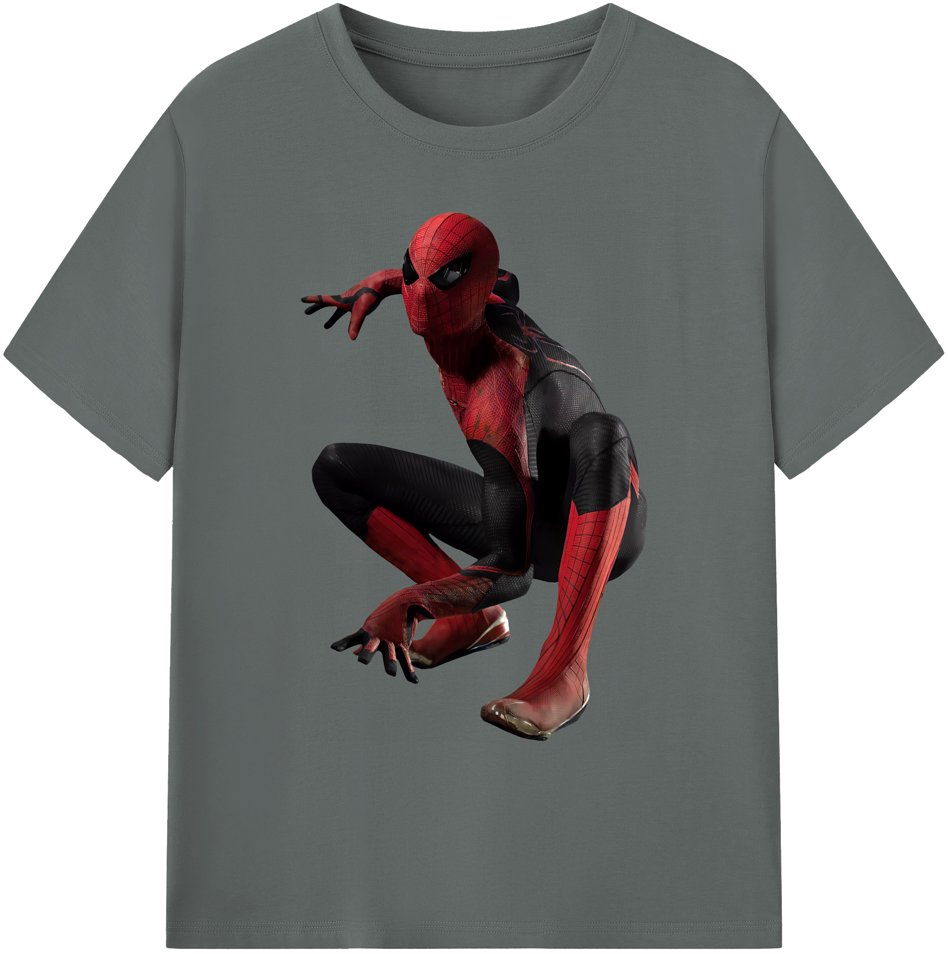（画像用） Spider Man スパイダーマン 綿100％ メンズ半袖Tシャツ｜肌触りやわらか＆通気性